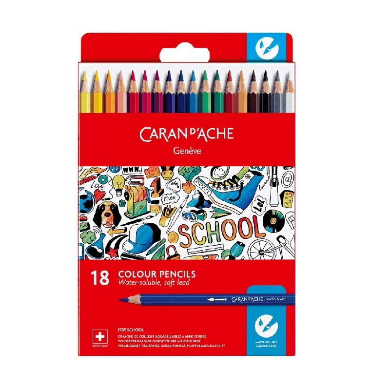Jewelry - making art supplies like beads and wire​ Caran Dache Water Soluble Pencils Cardboard