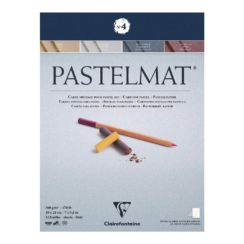 Weaving art supplies for creating woven wall hangings Clairefontaine Pastelmat Pad No. 4 12 Sheets Weaving art supplies for creating woven wall hangings Clairefontaine Pastelmat Pad No. 4 12 Sheets