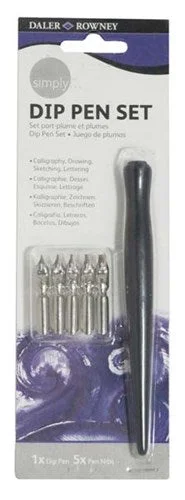 Abstract painting art supplies for creative expression​ Daler Rowney Simply Dip Pen Set