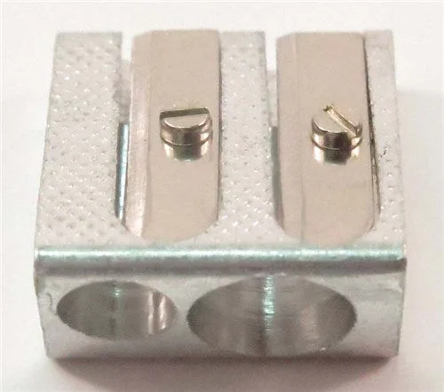 Budget - friendly art supplies for students on a tight budget Double Metal Pencil Sharpener No.1006 Budget - friendly art supplies for students on a tight budget Double Metal Pencil Sharpener No.1006
