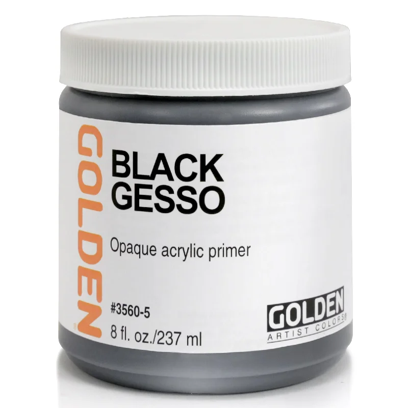 Pressed - flower art supplies for preserving and using flowers​ Golden Black Gesso