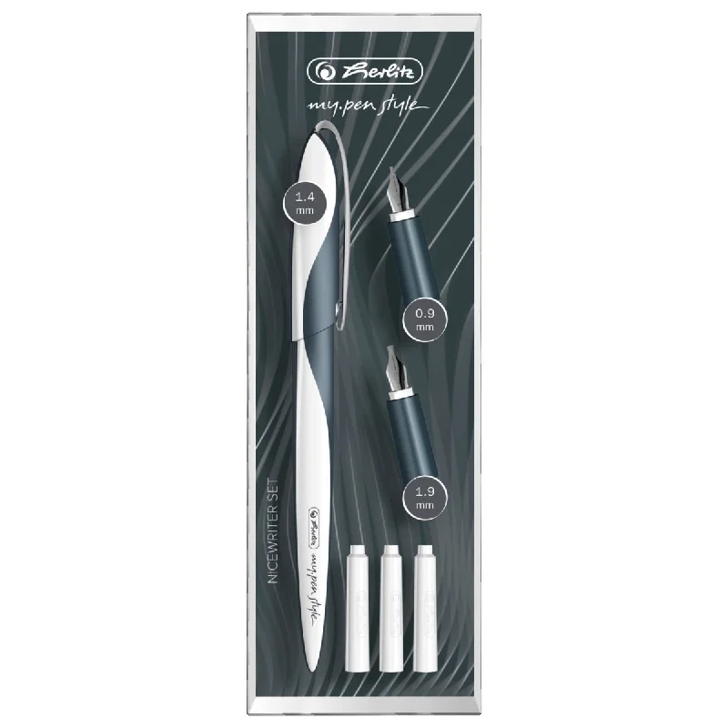 School - grade art supplies for classroom projects Herlitz my.pen Style Dark Shale Calligraphy Pen Set 11360286 School - grade art supplies for classroom projects Herlitz my.pen Style Dark Shale Calligraphy Pen Set 11360286