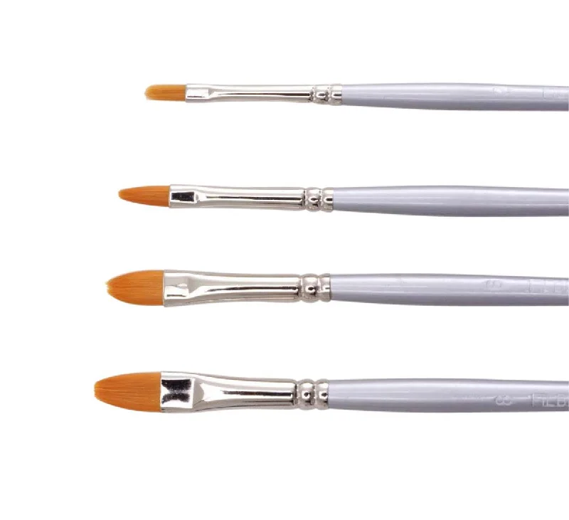 Handicraft supplies for making wall - mounted planters​ Jasart Gold Synthetic Filbert Brushes