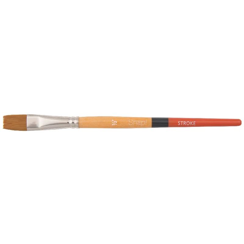 Stamp - making art supplies for creating custom stamps​ Princeton Snap! 9650 Short Handle Gold Taklon Stroke Brushes