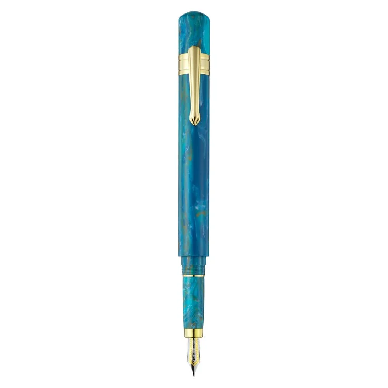Scrapbooking art supplies including decorative papers​ Taccia Covenant Blue Apatite Fountain Pen