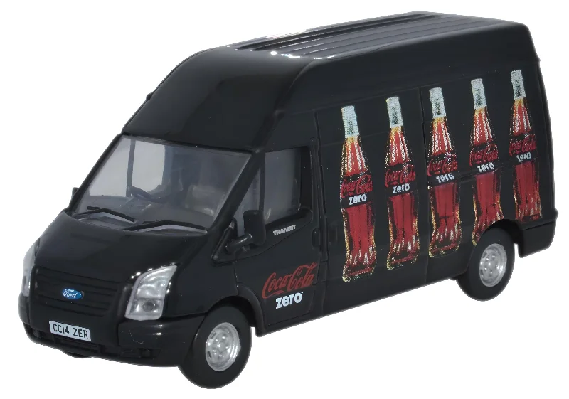 Train locomotives with different power sources​ Oxford Diecast Ford Transit LWB High Roof Coke Zero [Bottles] - 1:76 S