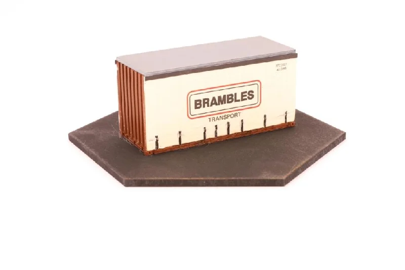 Fire station model toys with firefighting equipment​ IF-CON013 - Brambles 20ft Tautliner Container Kit (HO Scale)