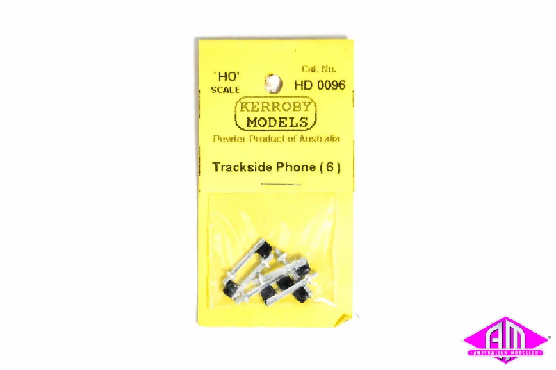 Space - station model toys for long - term - space - stay scenarios​ KM-HD096 Trackside Phones (6 Paint White Post Black Phones)