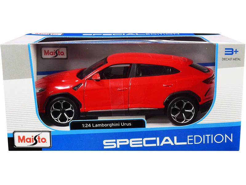 Japanese - temple model toys for Asian - culture exploration​ Lamborghini Urus Red "Special Edition" Series 1/24 Diecast Model Car by Maisto