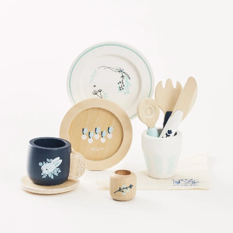 Wooden play fairy gardens for magical play​ Le Toy Van 309 Cutlery Dining Set