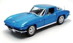 Passenger train cars with various amenities Maisto 1/18 1965 Chevrolet Corvette Coupe - Blue Passenger train cars with various amenities Maisto 1/18 1965 Chevrolet Corvette Coupe - Blue