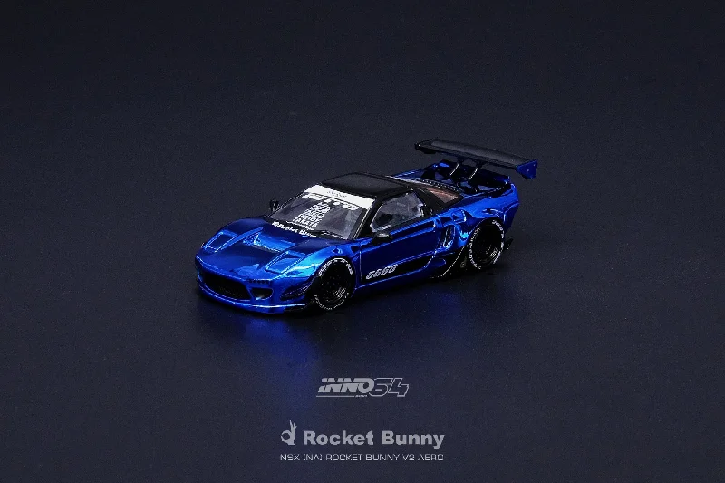 Police car model toys for pretend law - enforcement scenarios Honda NSX NA Rocket Bunny V2 Aero in Blue Metallic Police car model toys for pretend law - enforcement scenarios Honda NSX NA Rocket Bunny V2 Aero in Blue Metallic