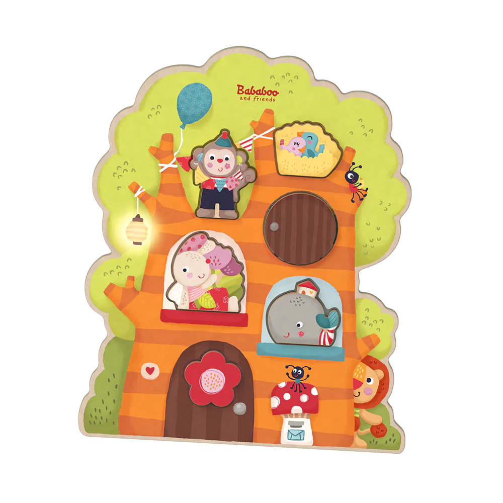 Puzzle - shaped bookends for book lovers​ Bababoo® Tree House Discovery Puzzle
