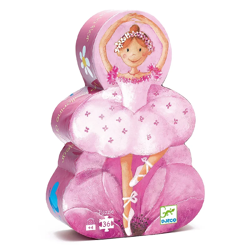 Puzzle books with multiple puzzle types​ Ballerina with flower - 36 Piece Puzzle