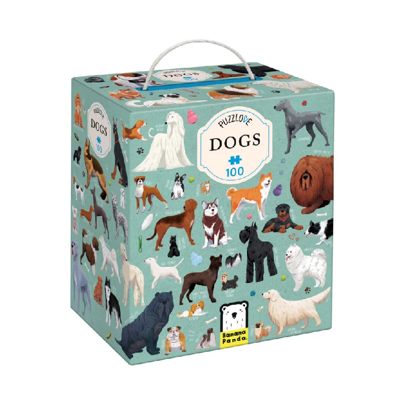 Puzzle boxes with secret compartments​ Banana Panda® PUZZLOVE Dogs - 100 Pieces