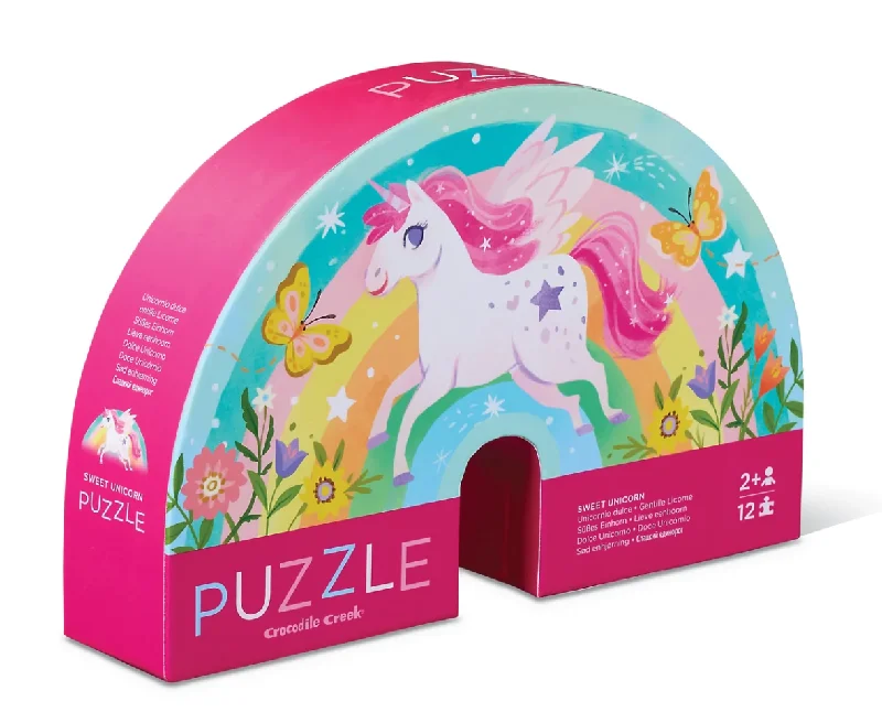 3D puzzles with intricate building elements Crocodile Creek 12 Piece Mini Puzzle Sweet Unicorn 3D puzzles with intricate building elements Crocodile Creek 12 Piece Mini Puzzle Sweet Unicorn