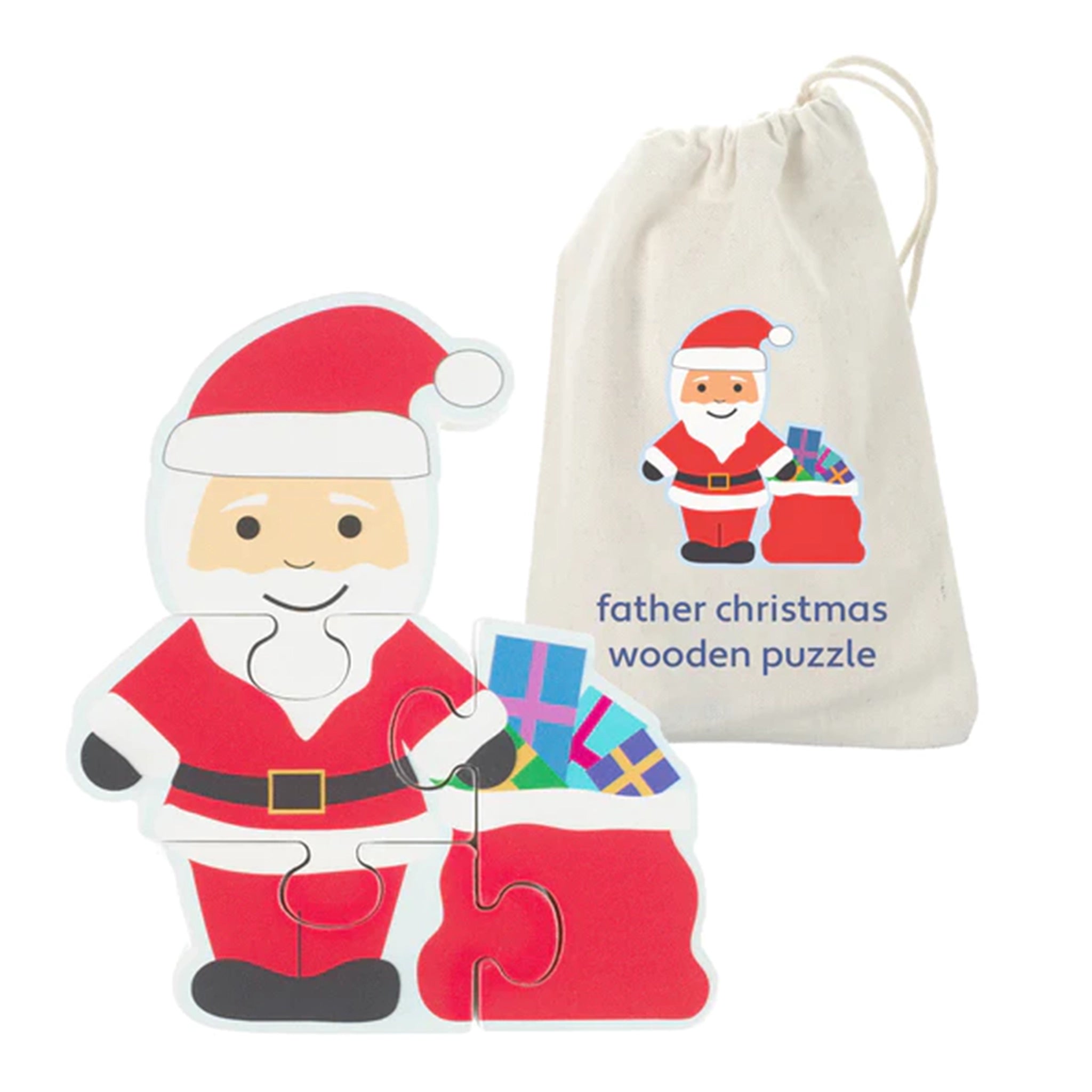 Puzzle - themed party favors​ Father Christmas Wooden Puzzle