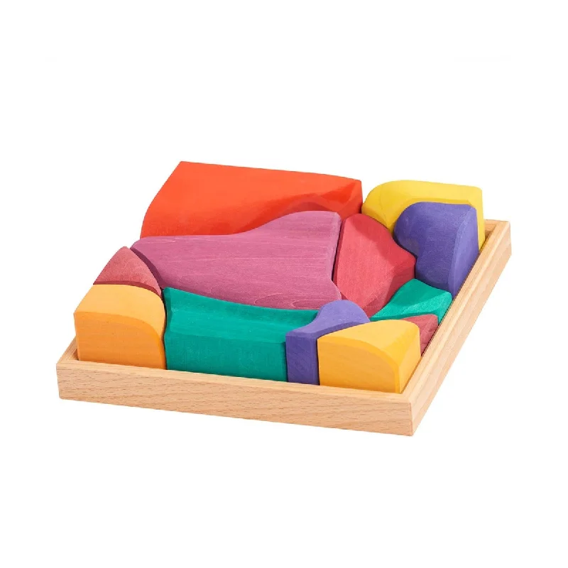 Magnetic puzzles for fridge or metal - surface fun​ Gluckskafer Wooden Blocks - Autumn