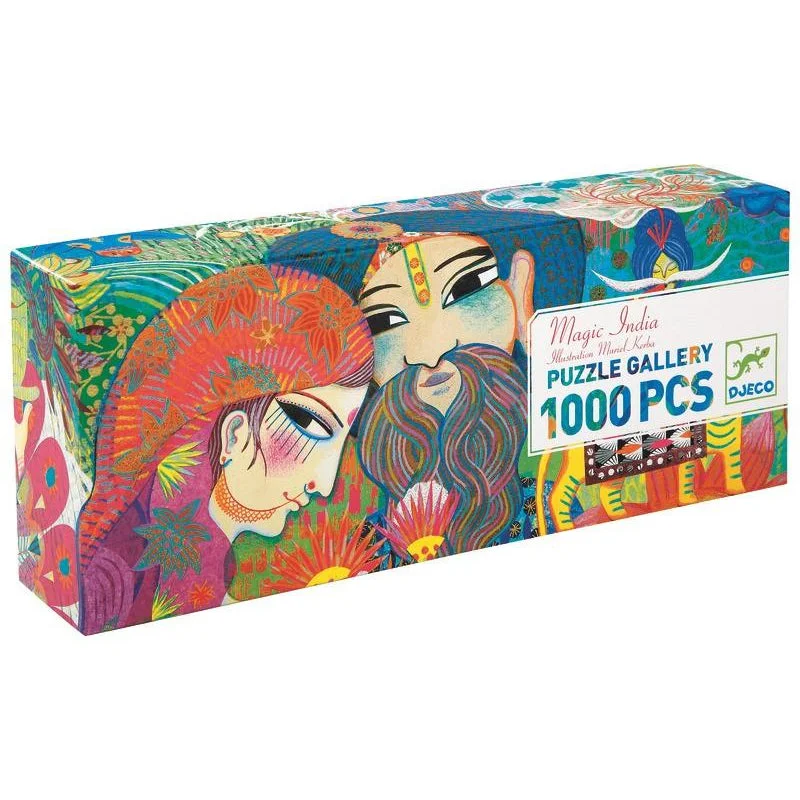 Beach - themed puzzles with palm trees and waves Magic India Puzzle Gallery + Poster 1000-pc Beach - themed puzzles with palm trees and waves Magic India Puzzle Gallery + Poster 1000-pc