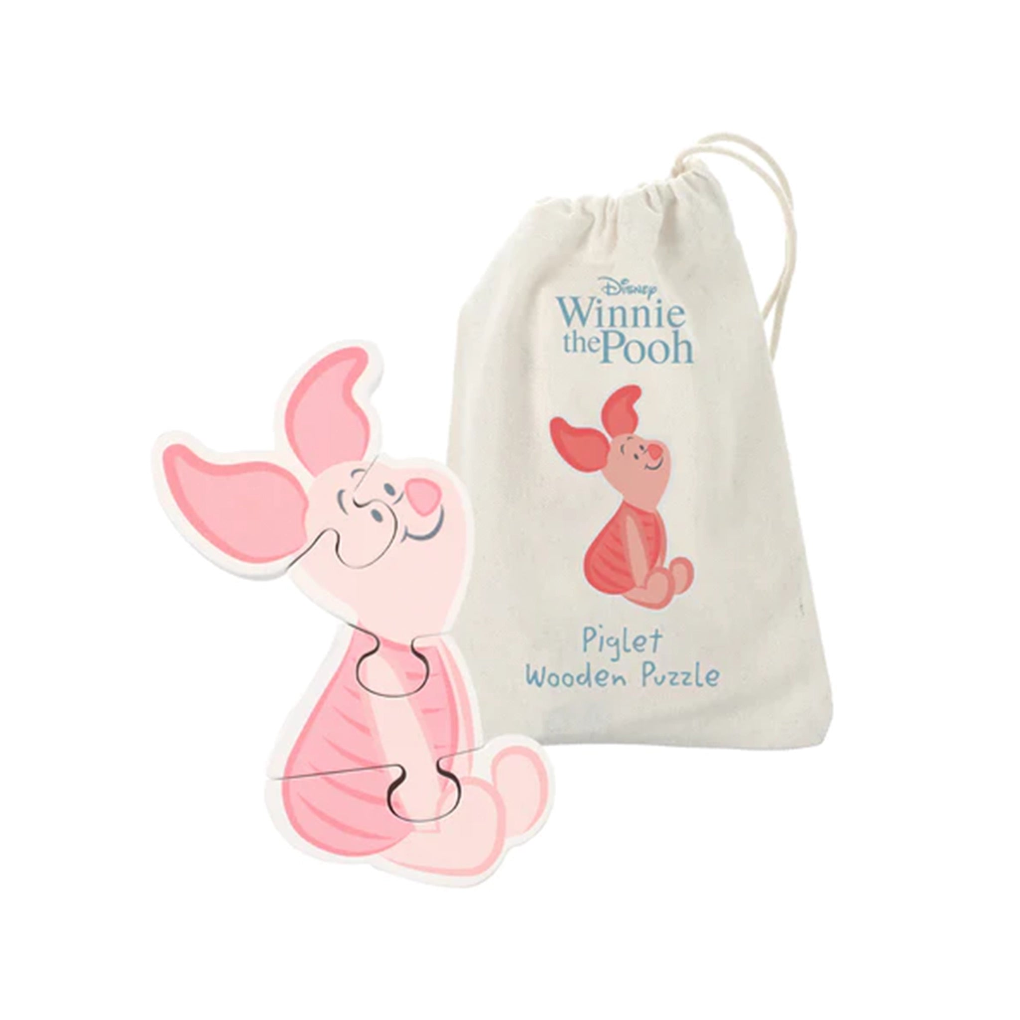 Puzzle mats for floor - based play​ Piglet Wooden Puzzle