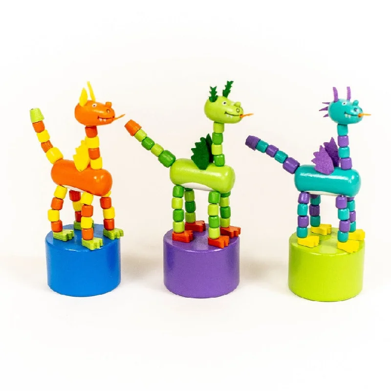 Puzzle sets with interchangeable parts​ Push Puppets Dragon - includes 1 pc