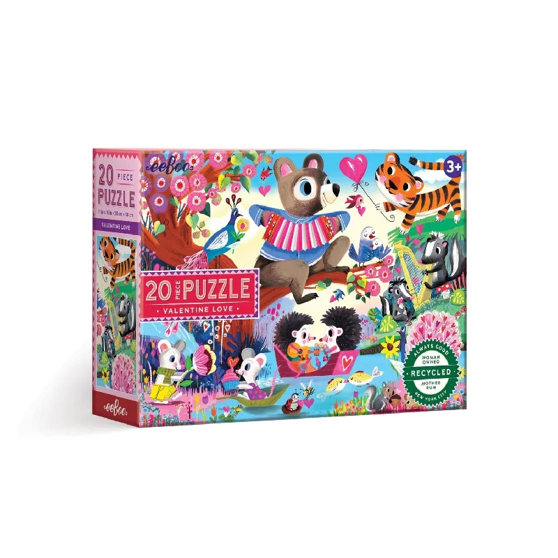 Autism - appropriate puzzles for sensory development​ VALENTINE LOVE 20PC